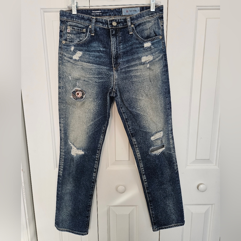Adriano Goldschmeid Isabelle high-rise cropped jeans, size 29R